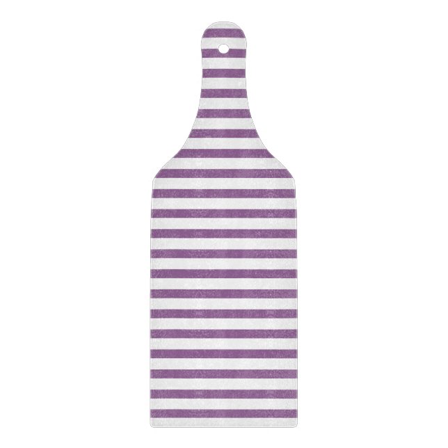 Kitchen classic lilac stripes Klassisch gestreift Schneidebrett (Vorderseite)