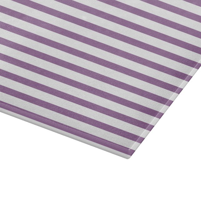 Kitchen classic lilac stripes Klassisch gestreift Schneidebrett (Ecke)