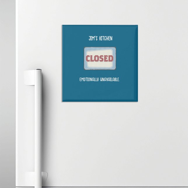 Kitchen Closed Funny Personalisiert Magnet (Von Creator hochgeladen)