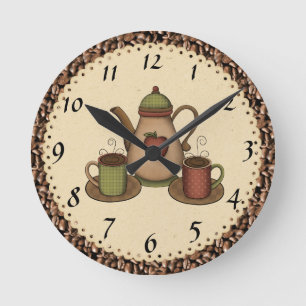 Kitchen Coffee clock Runde Wanduhr
