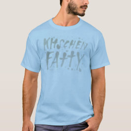 Kitchen Fatty Greasy Logo T - Shirt Light Blue