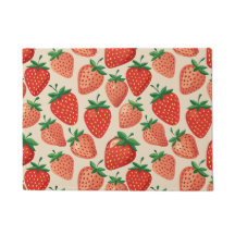 Kitchen Floor Mat Strawberry Erdbeeren