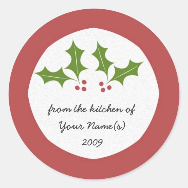 Kitchen-Geschenksticker Runder Aufkleber (Vorderseite)