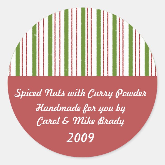 Kitchen-Geschenksticker Runder Aufkleber (Vorderseite)