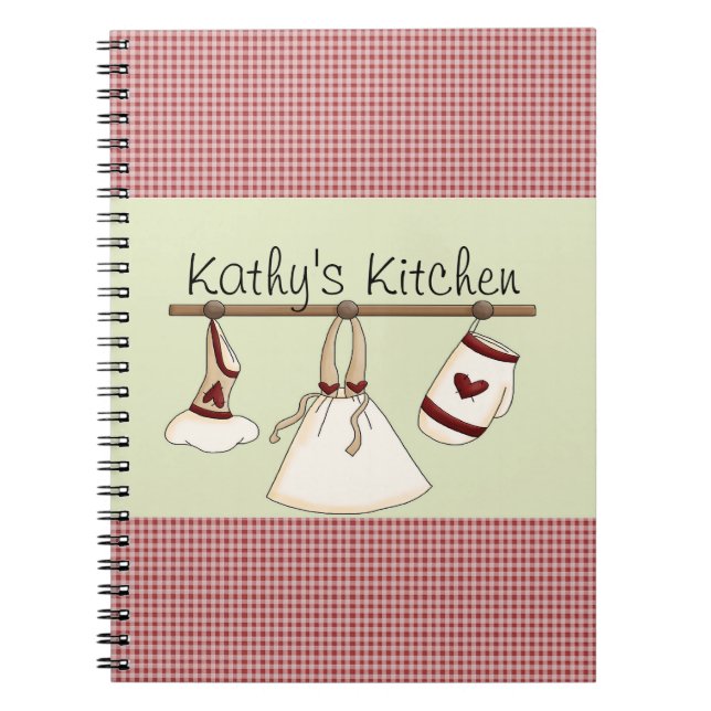Kitchen Hearts Notebook Notizblock (Vorderseite)