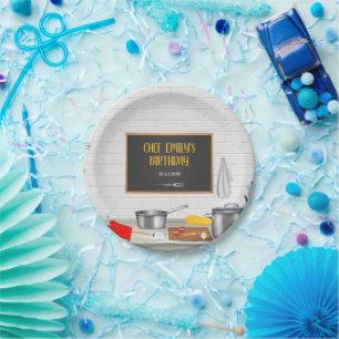 Kitchen Koch Kochen Geburtstagsparty Pappteller