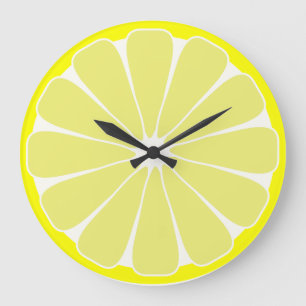 Kitchen Lemon Fruchtwand Uhrengeschenk Große Wanduhr