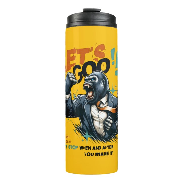 KITCHEN LET'S GOO LESSONS LEARN THERMAL TUMBLER  THERMOSBECHER (Vorderseite)