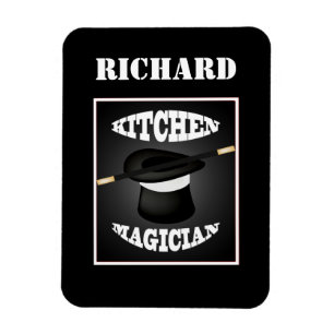 Kitchen Magician Cook Custom Magnet