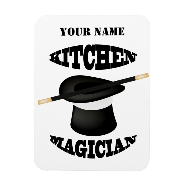 Kitchen Magician Koch Koch Custom Foto Magnet (Vertikal)