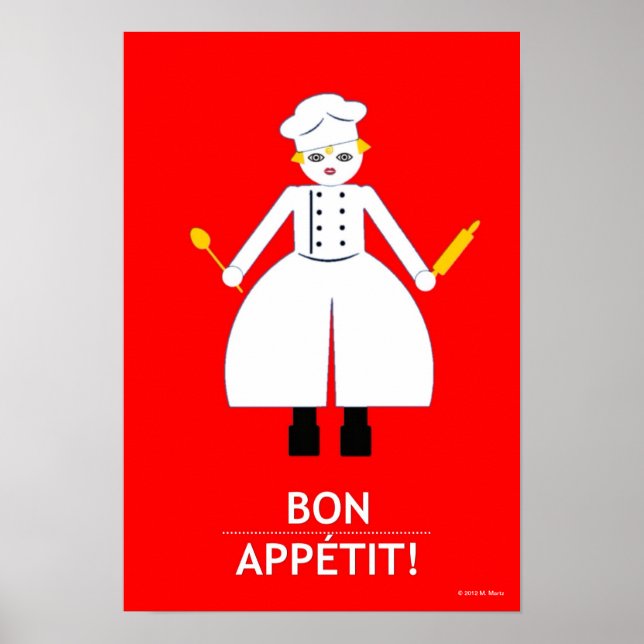 Kitchen Martzkin "Bon Appétit!" Poster (Vorne)