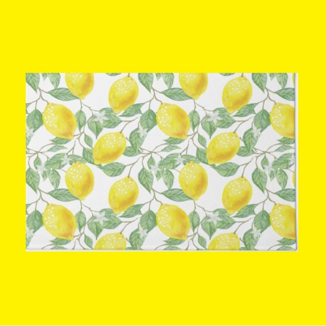 Kitchen Mat Kitchen Floor Mat Lemon Wasserfarbe Fußmatte (Von Creator hochgeladen)
