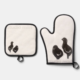 KITCHEN MITTS studio miiri Ofenhandschuh & Topflappen-Set