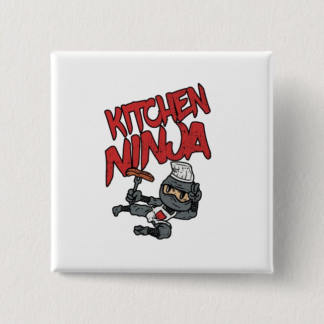 Kitchen Ninja Cooking GRILLEN Button (Vorderseite)