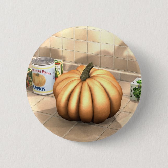 Kitchen Pumpkin Button (Vorderseite)