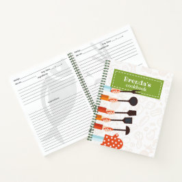 Kitchen Stuff Green Reecipe Spiral Notebook Notizbuch