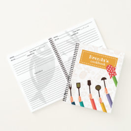 Kitchen Stuff Orange Rezept Spiral Notebook Notizbuch