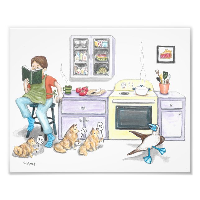 Kitchen Tance Art Print Fotodruck (Vorne)