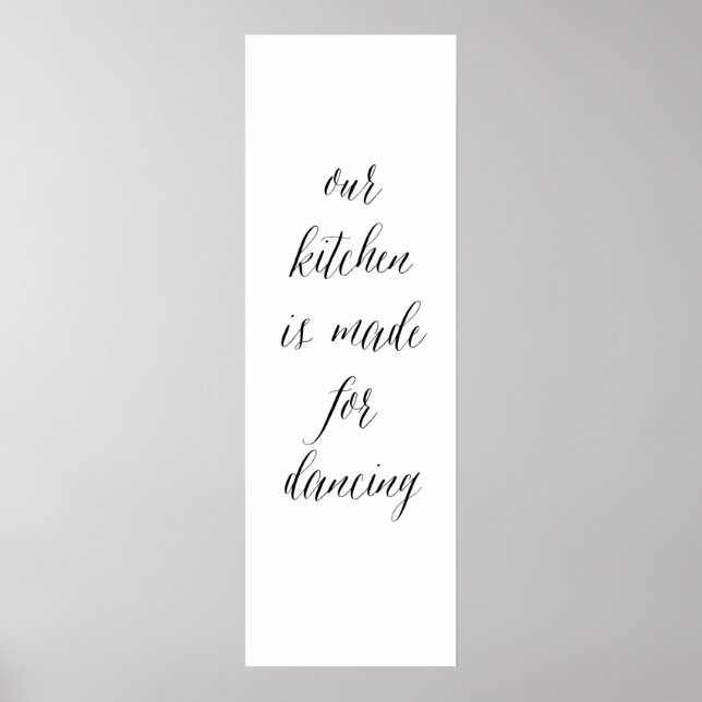 Kitchen Tancing sign 1 Poster (Vorne)