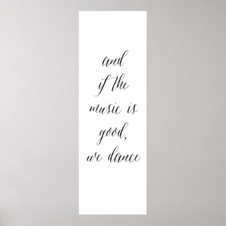 Kitchen Tancing sign 2 Poster