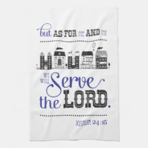 Kitchen Towel Bible Scripture Joshua 24:15