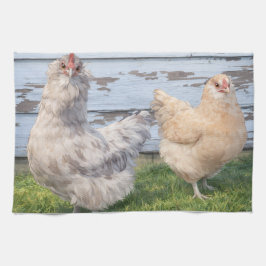 Kitchen Towel Two Chickens Farmhouse Geschirrtuch
