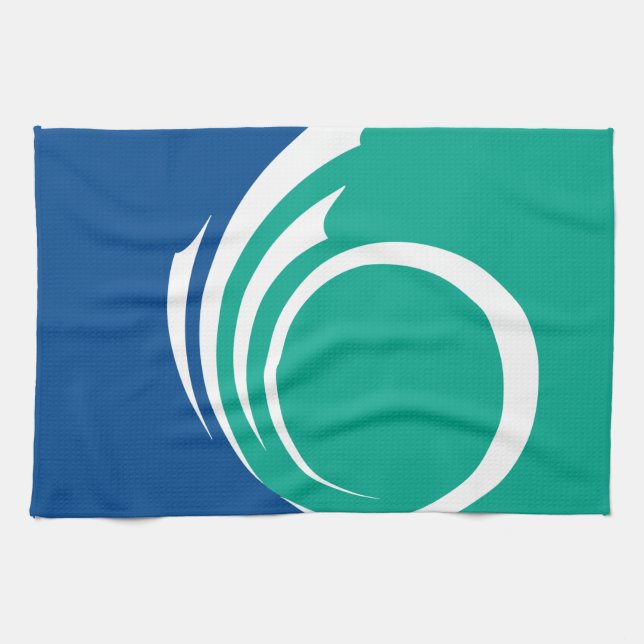 Kitchen towel with Flag of Ottawa, Canada Geschirrtuch (Horizontal)