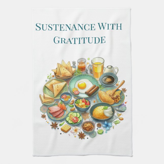 Kitchen Towels-Islamic Themed Kitchen Towels Geschirrtuch (Vertikal)