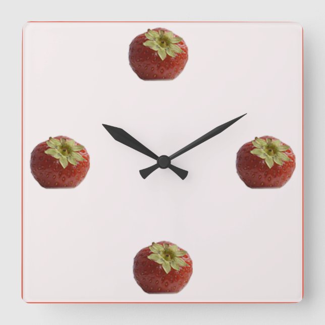Kitchen Wall Clock Quadratische Wanduhr (Vorderseite)