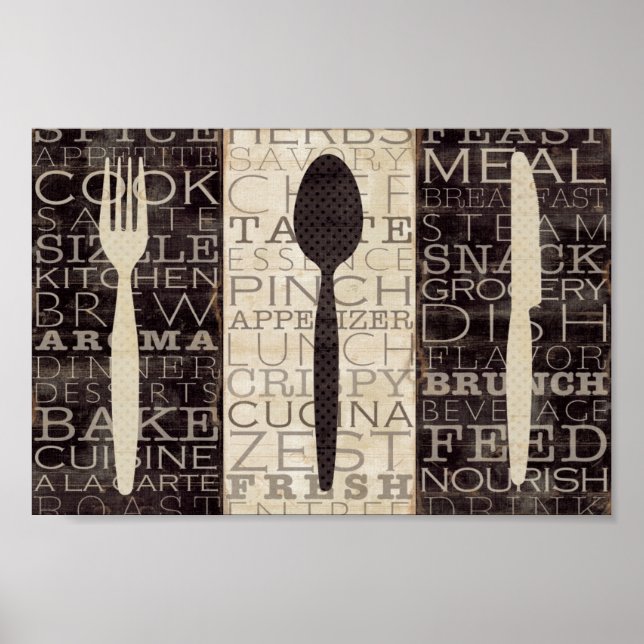 Kitchen Words Trio Poster (Vorne)
