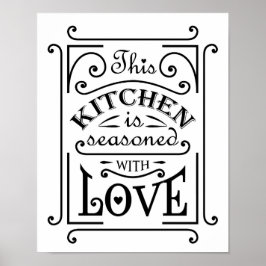 Kitchen-Zitat Poster