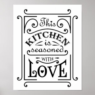 Kitchen-Zitat Poster