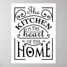 Kitchen-Zitat Poster