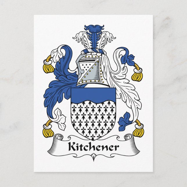Kitchener Familienwappen Postkarte (Vorderseite)