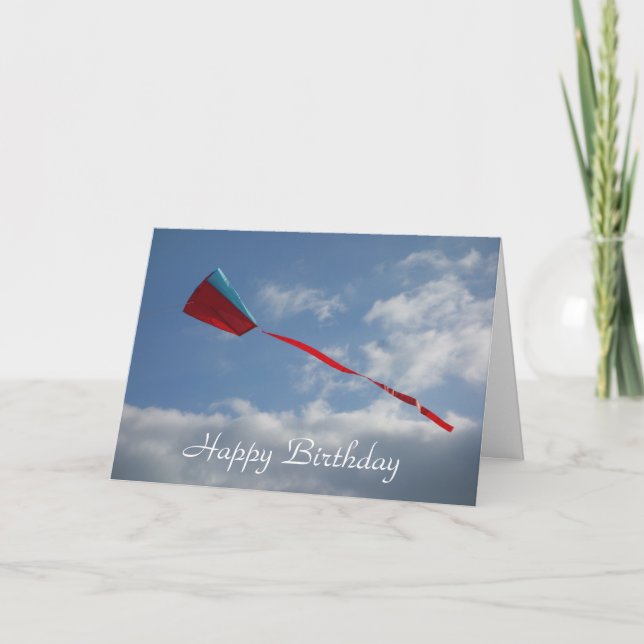 Kite Birthday Card Karte (Vorderseite)