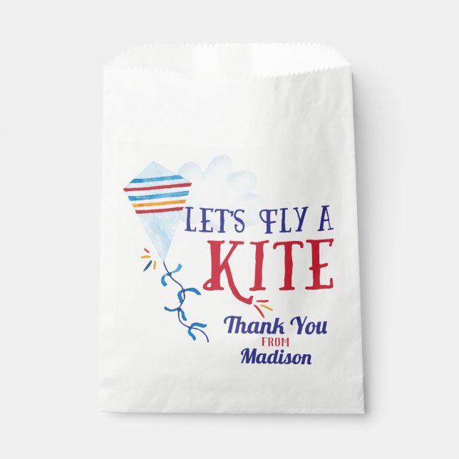 Kite Birthday Favor Bag Geschenktütchen (Vorderseite)