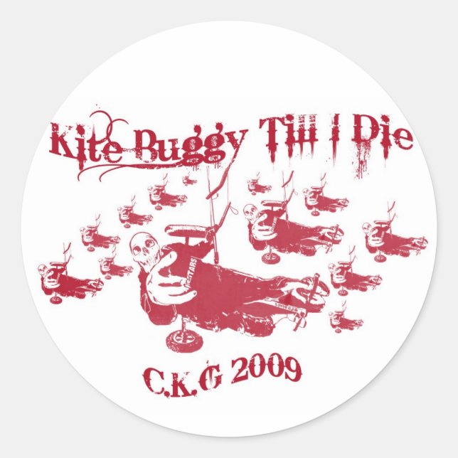 Kite Buggy Sticker (Vorderseite)