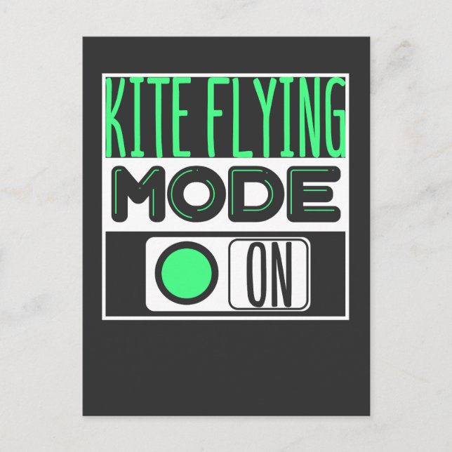 Kite Flying Postkarte (Vorderseite)