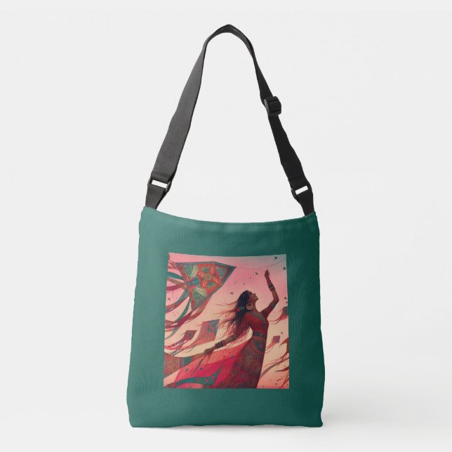 Kite Flying Tragetaschen Mit Langen Trägern (Vorderseite)