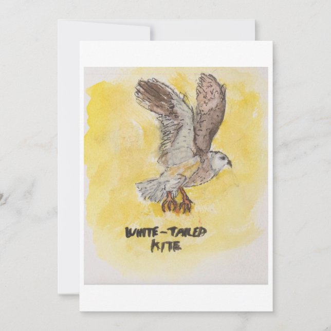 Kite Hawk Greeting Card Einladung (Vorderseite)