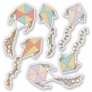 Kite Icons Sticker Set