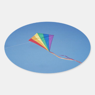 Kite Ovaler Aufkleber