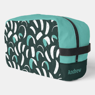 Kite Surfing Cool Blau Personalisiertes Monogramm Waschbeutel