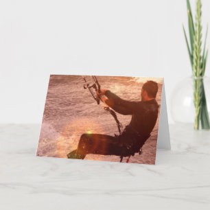 Kiteboard Greeting Card Karte
