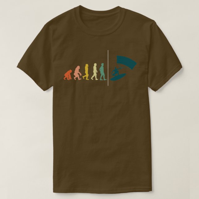 Kiteboarder Evolution Wassersport Geschenk Kiteboa T-Shirt (Design vorne)