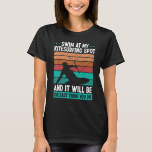 Kiteboarder Humor Wind Kitesurfen Lustig Kitesurfe T-Shirt