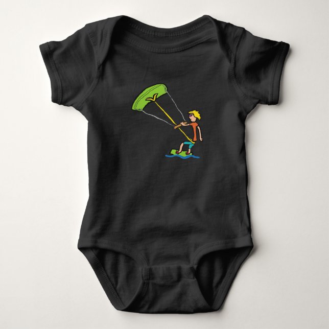 Kiteboarding Baby Strampler (Vorderseite)