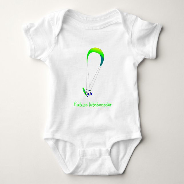 Kiteboarding - Kitesurfing Baby Strampler (Vorderseite)