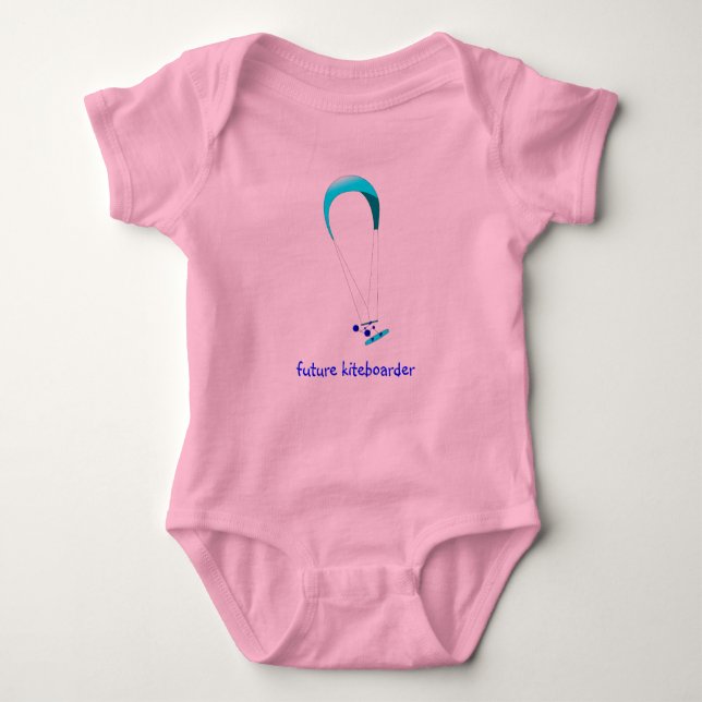 Kiteboarding Kitesurfing Baby T - Shirt (Vorderseite)