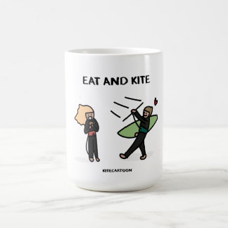 Kiteboarding/kitesurfing - Eat and Kite Kaffeetasse